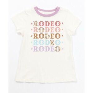SHYANNE GIRLS' RODEO SHORT SLEEVE GRAPHIC RINGER TEE 3T